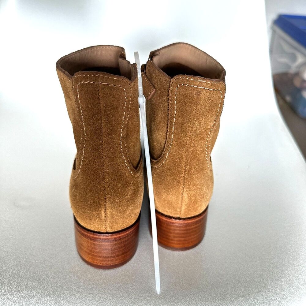 Cole Haan Naia Ankle Booties Light Brown Suede New Sz 7.5 - Picture 3 of 6